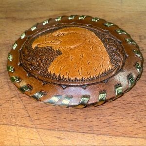 Leather Eagle Belt Buckle